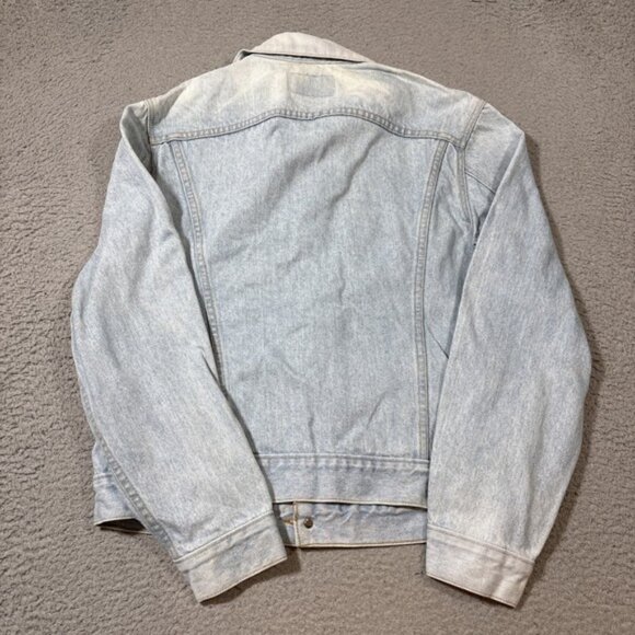 Vtg Levi's Men's Sz M Light Wash Denim Type III Trucker Jacket 70506-0211 90's - Picture 5 of 6